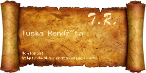 Tuska Renáta névjegykártya