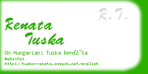 renata tuska business card